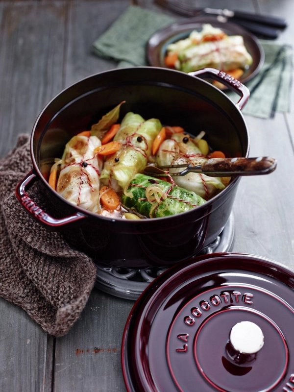 Staub Cocotte rund 26 cm Grenadine Rot 