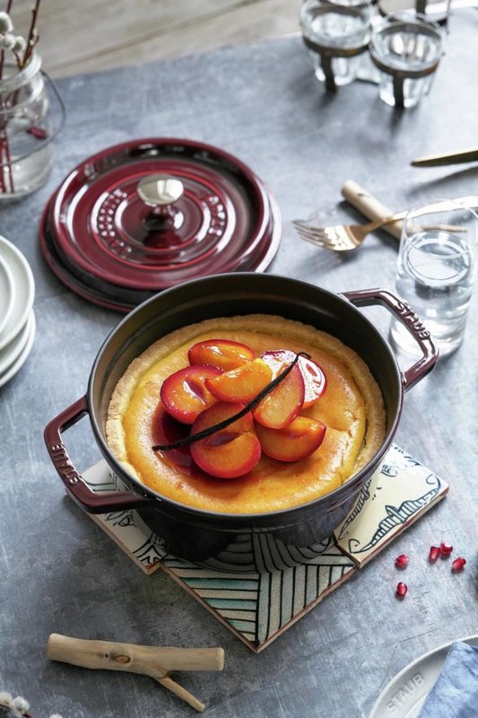 Staub Cocotte rund 26 cm Grenadine Rot 