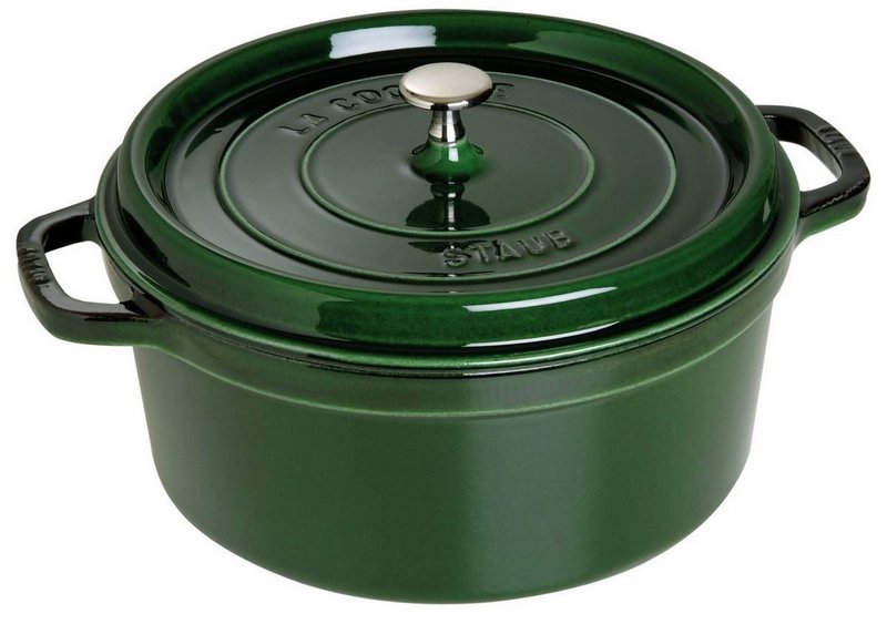 Staub Cocotte rund 28 cm Basilikum Grün 