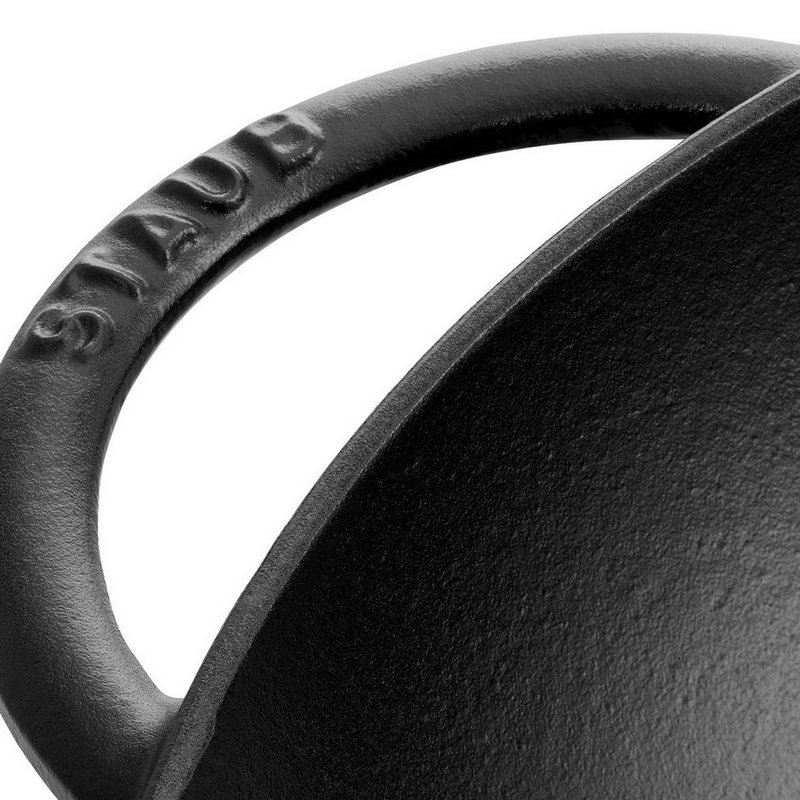 Staub Wok schwarz mit Glasdeckel 37 cm 