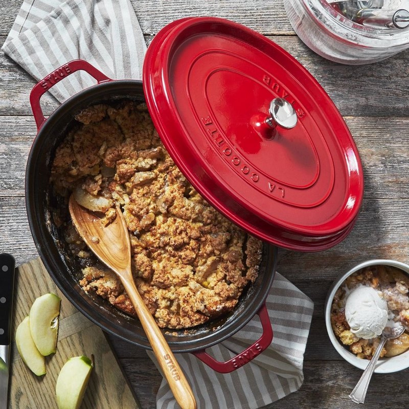 Staub Cocotte oval 31 cm Kirsch Rot 