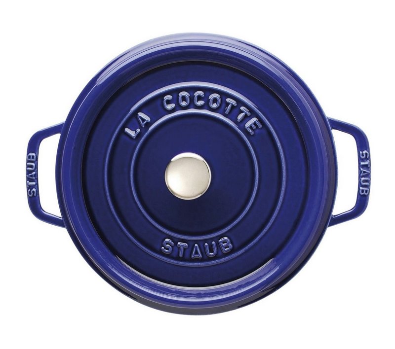 Staub Cocotte rund 24 cm Dunkelblau 