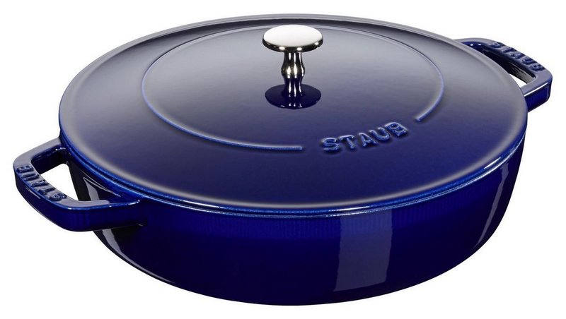 Staub Schmorpfanne 28 cm Dunkelblau Chistera 