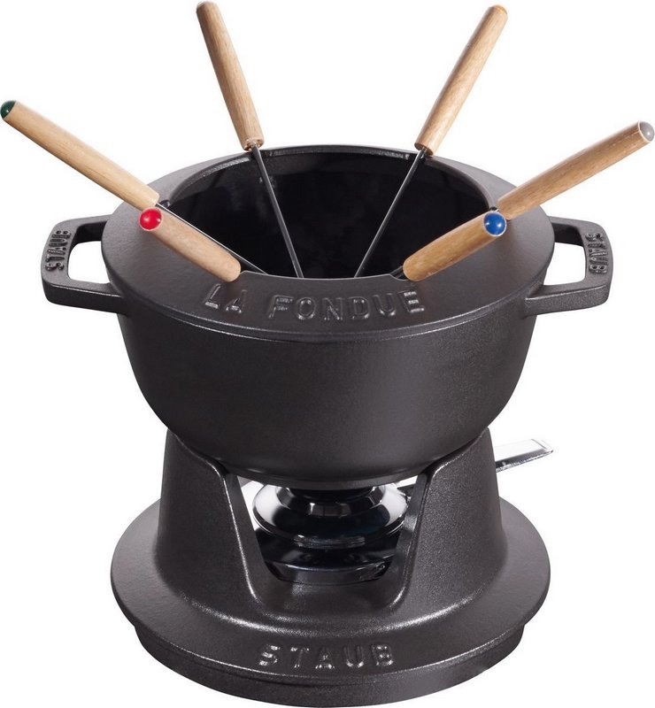 Staub Fondue Set 18 cm schwarz 