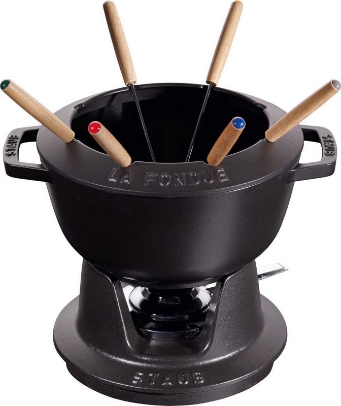 Staub Fondue Set 20 cm schwarz 