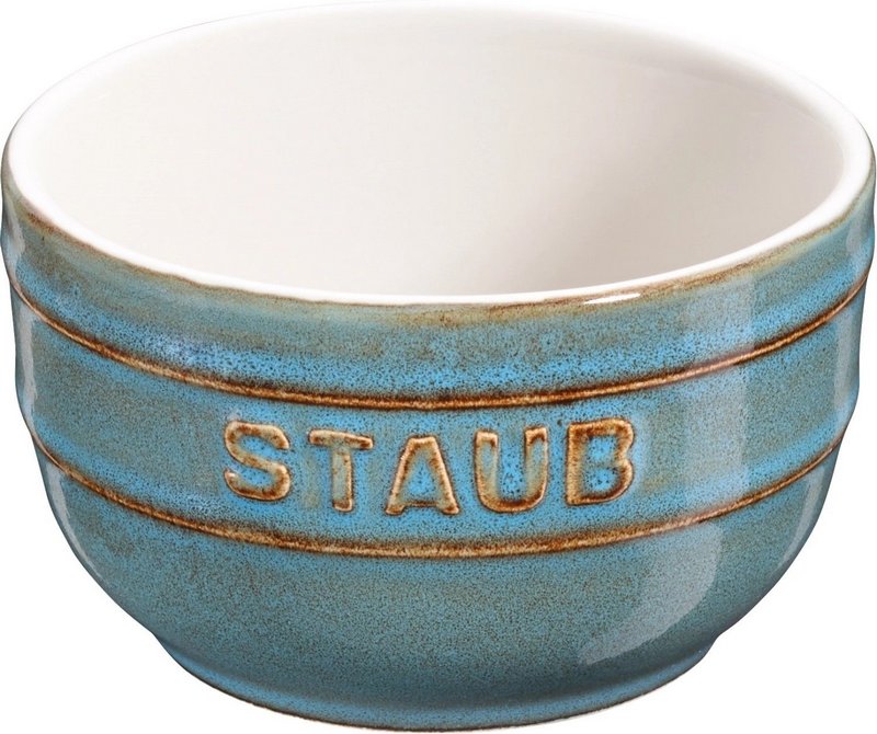 Staub Ramequin rund antik türkis 8cm 