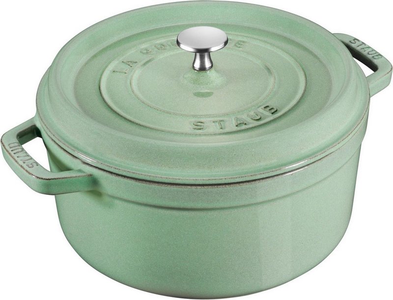 Staub Cocotte rund 26 cm Salbei 