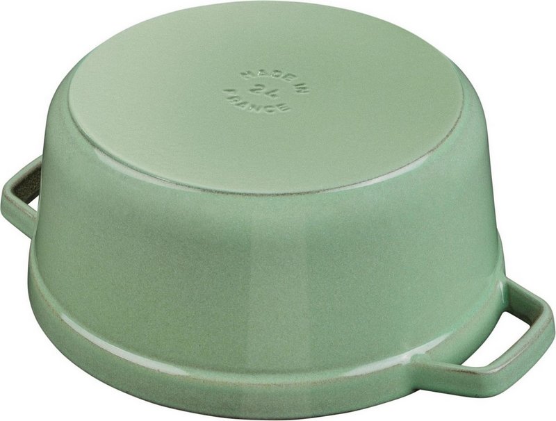 Staub Cocotte rund 28 cm Salbei 