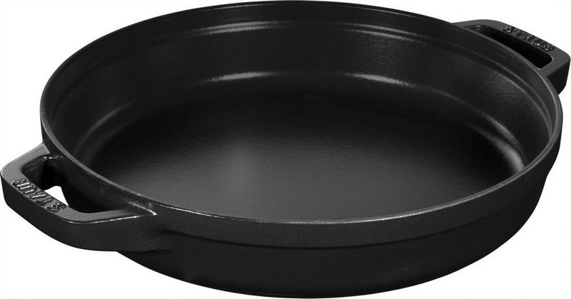 Staub Cocotte rund 24 cm Schwarz stackable 
