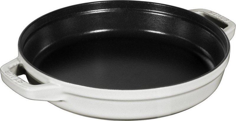 Staub Cocotte rund 24 cm Weisser Trüffel stackable 