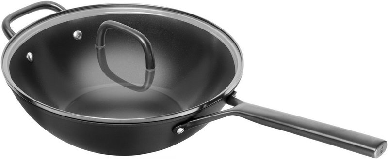 Zwilling Wok Milano mit Glasdeckel 30cm 