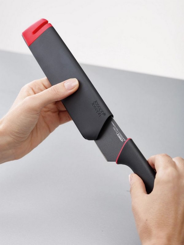 Joseph Joseph 2er Set Slice Sharpen Rüst- u.Kochm. m. Schärfer rot grau 