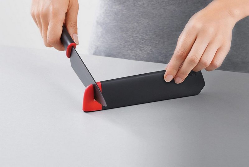Joseph Joseph 2er Set Slice Sharpen Rüst- u.Kochm. m. Schärfer rot grau 