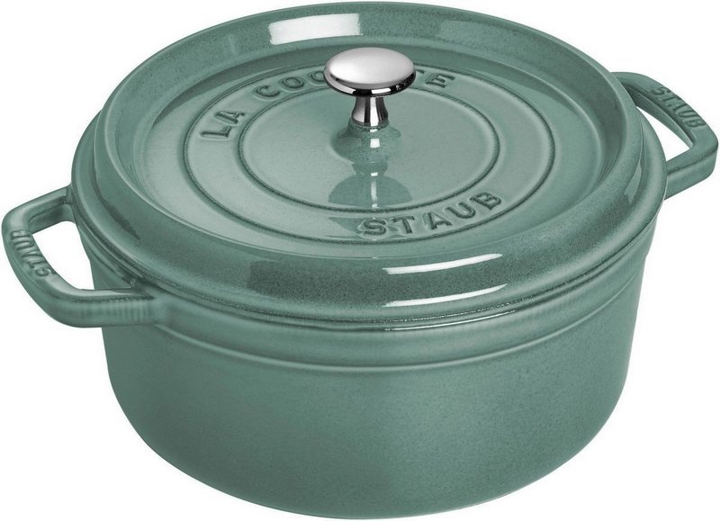 Staub Cocotte rund 26 cm Eucalyptus 