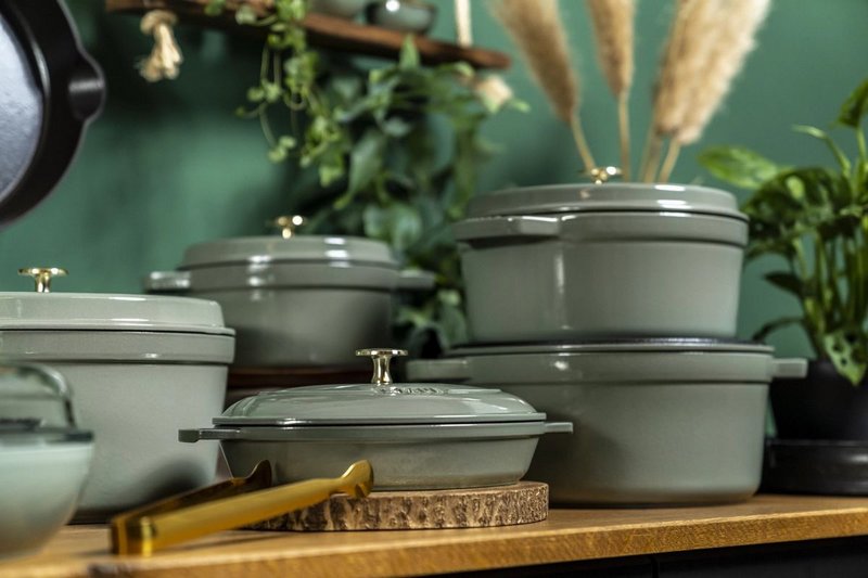 Staub Cocotte rund 26 cm Eucalyptus 