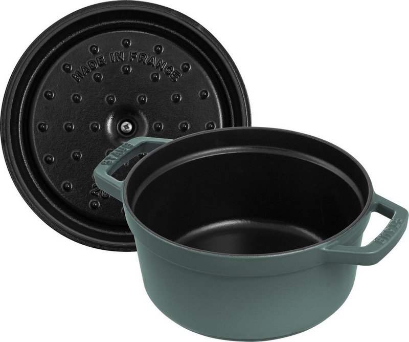 Staub Cocotte rund 20 cm Eucalyptus 