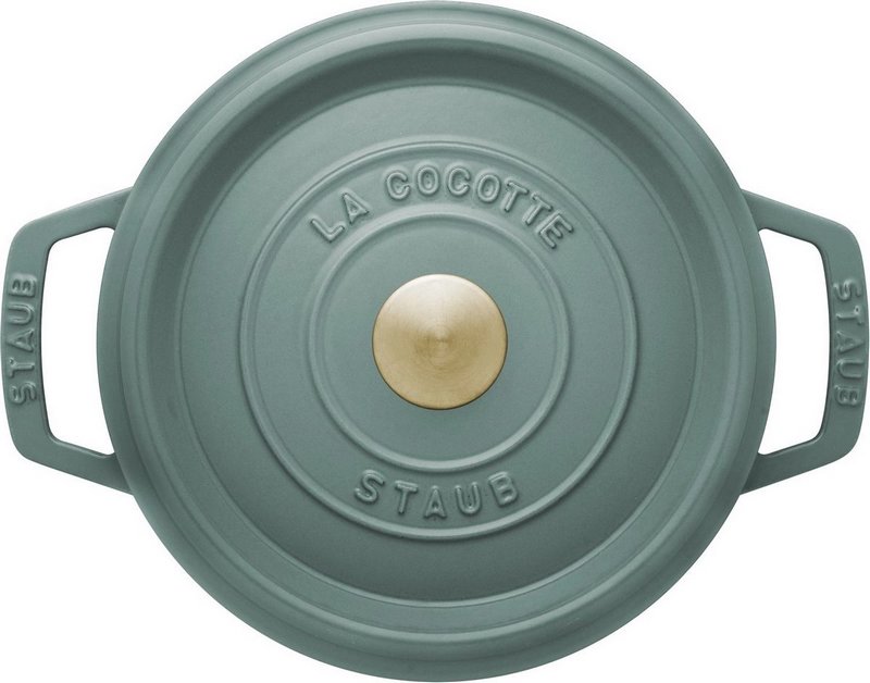 Staub Cocotte rund 20 cm Eucalyptus 