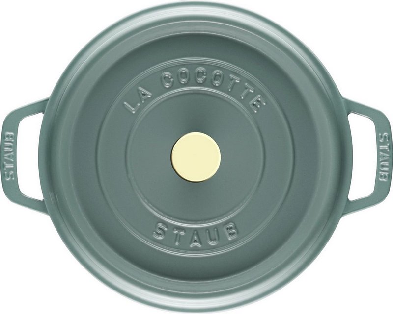 Staub Cocotte rund 24 cm Eucalyptus 