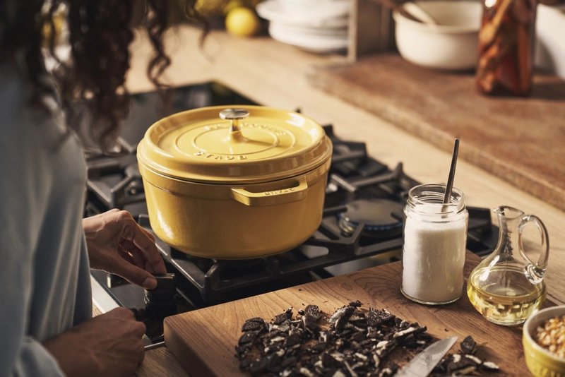 Staub Cocotte rund 24 cm Citron 