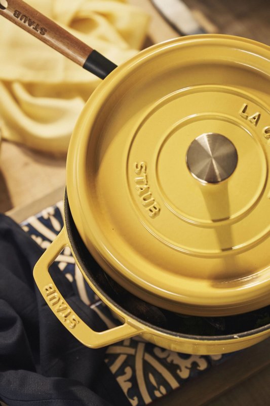 Staub Cocotte rund 28 cm Citron 