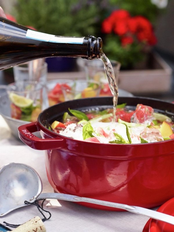 Staub Cocotte rund 26 cm Kirsch-Rot 