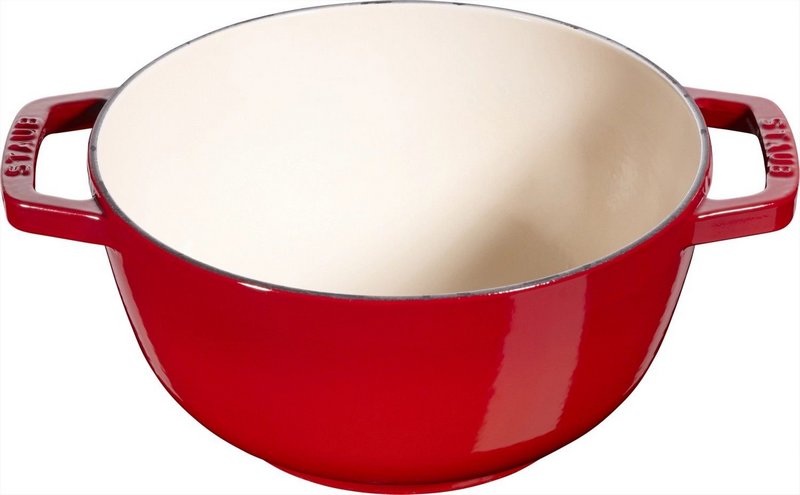 Staub Fondue Set 16 cm Kirsch Rot 