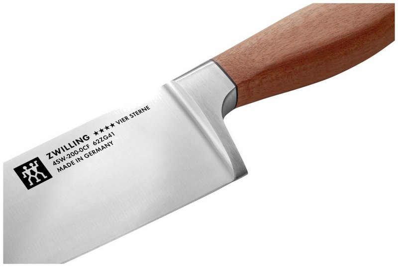 Zwilling Kochmesser Vier Sterne Wood 20cm braun Kotibe 