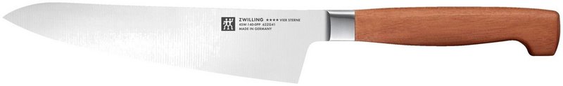 Zwilling Kochmesser Vier Sterne Wood kompakt 14cm braun Kotibe 