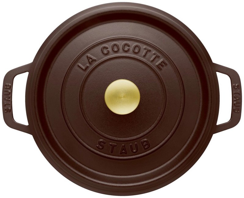 Staub Cocotte rund 20cm chocolat 