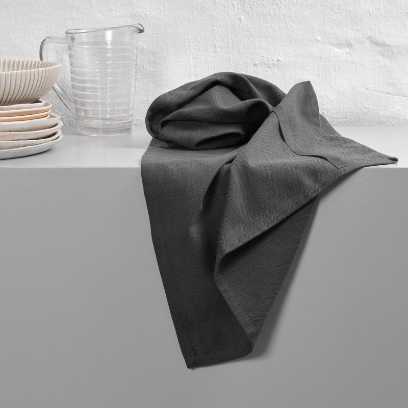 The Organic Company Geschirrtuch dark grey 