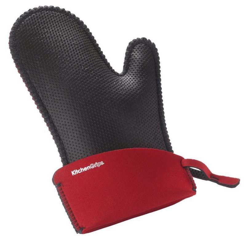 Cuisipro Küchenhandschuh schwarz gross rot 28cm 