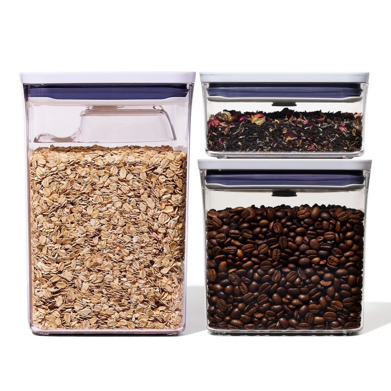 OXO Pop Container Set mit Messlöffel 0.6l 1.6l 2.6l 