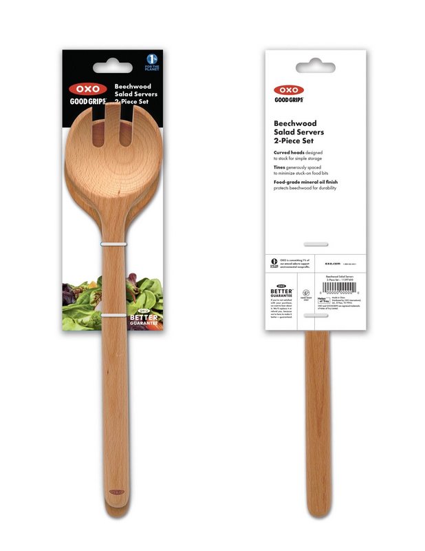 OXO Salatbesteck Holz 