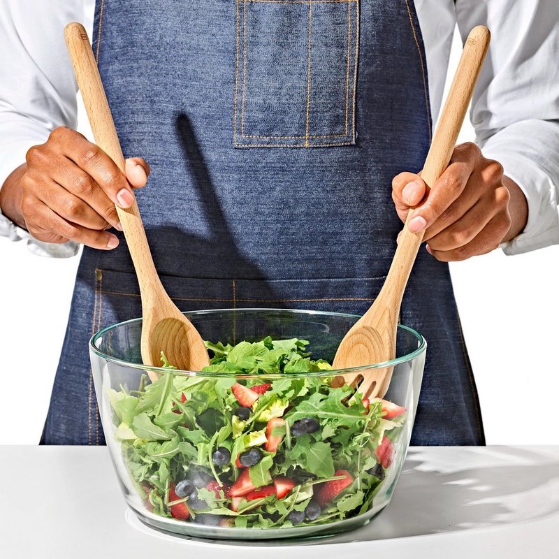 OXO Salatbesteck Holz 