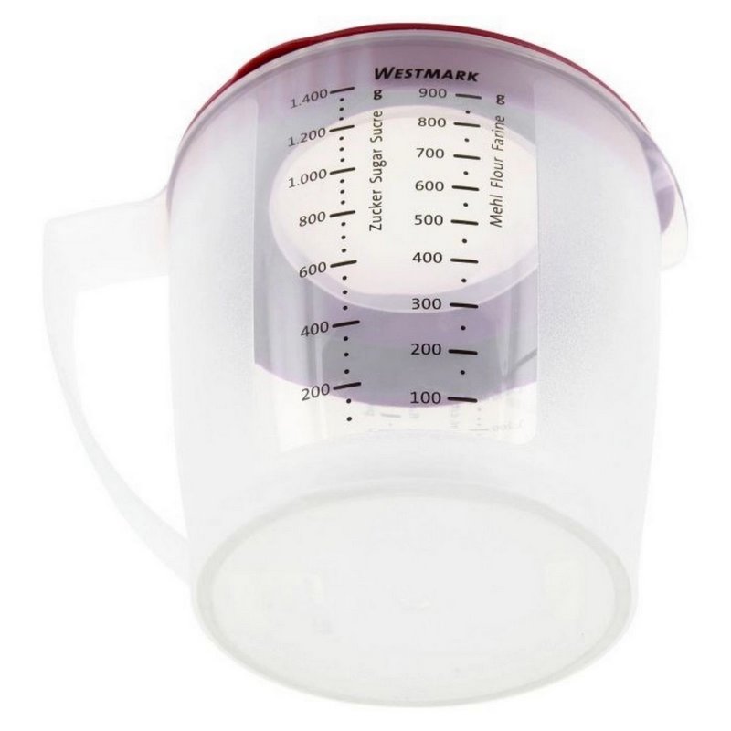 Westmark Rührbecher mit Deckel Helena 1.4l rot 