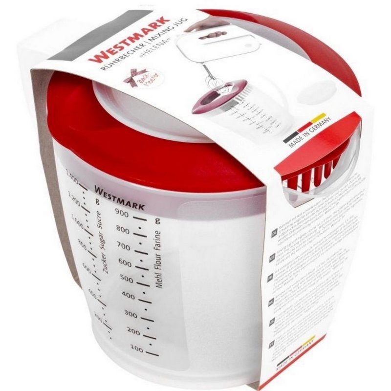 Westmark Rührbecher mit Deckel Helena 1.4l rot 