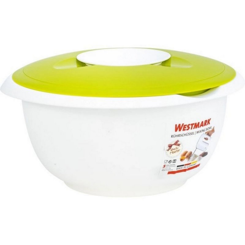 Westmark Rührschüssel mit Spritzschutz 2.5l apfelgrün 