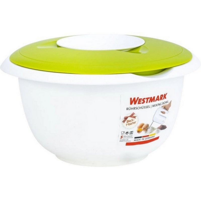 Westmark Rührschüssel mit Spritzschutz 3.5l apfelgrün 
