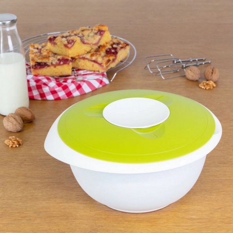 Westmark Rührschüssel mit Spritzschutz 3.5l apfelgrün 