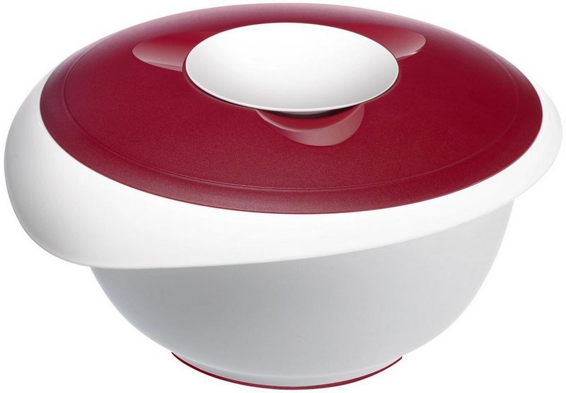 Westmark Rührschüssel mit Spritzschutz 3.5l rot 