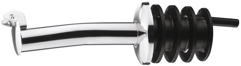 Westmark Flaschenausgiesser Inox mit Kläppchen und Kunstoff Kork 