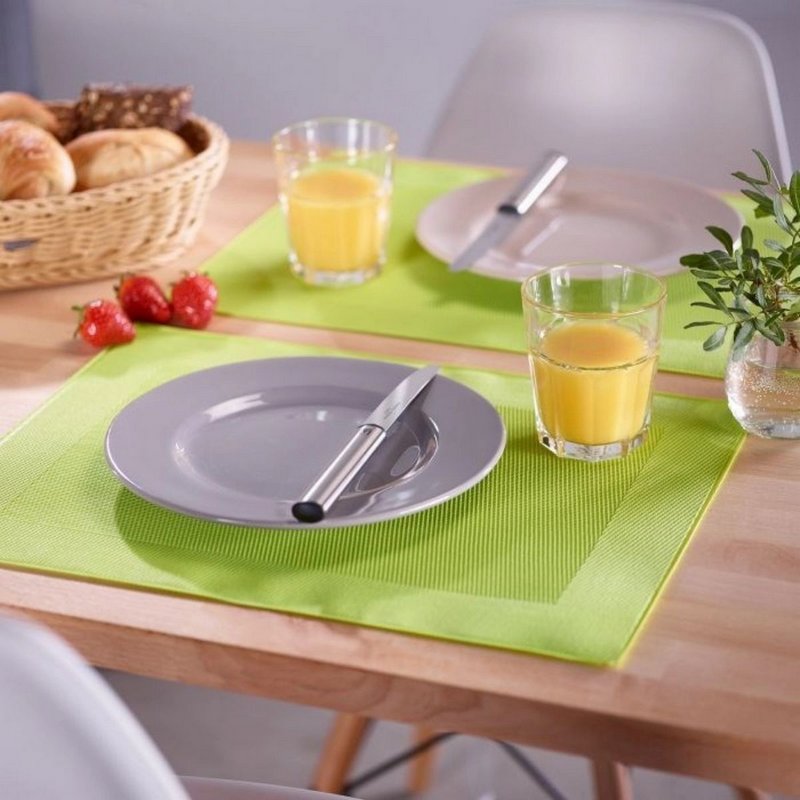 Westmark Tischset Rahmen eckig hellgrün 