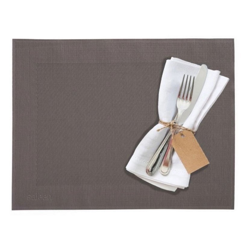 Westmark Tischset Rahmen eckig taupe 