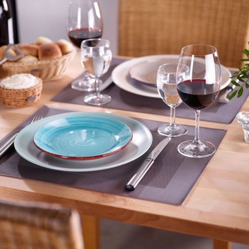 Westmark Tischset Rahmen eckig taupe 