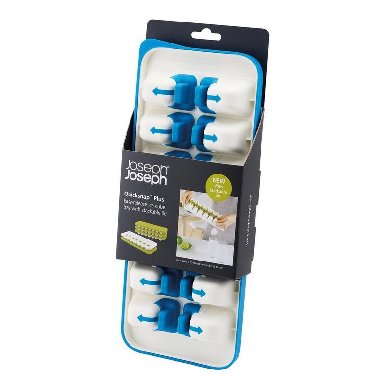 Joseph Joseph Quicksnap Plus Eiswürfelbehälter weiss blau 13x32.2x3.5 cm 