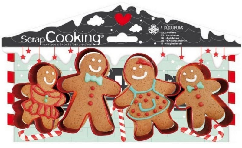Scrap Cooking Keksausstecher Lebkuchenfamilie 