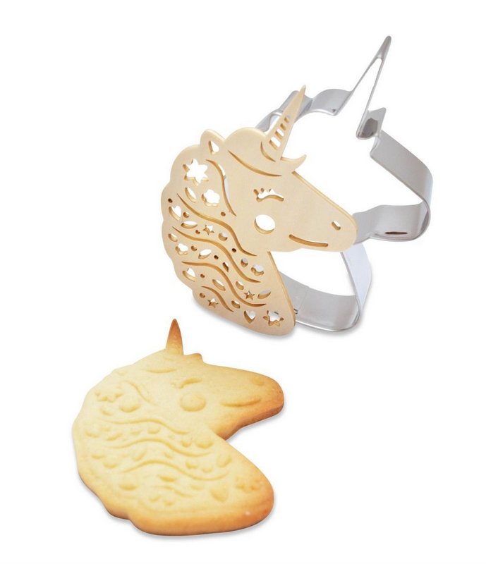 Scrap Cooking Ausstechform und Holzpräger Einhorn 