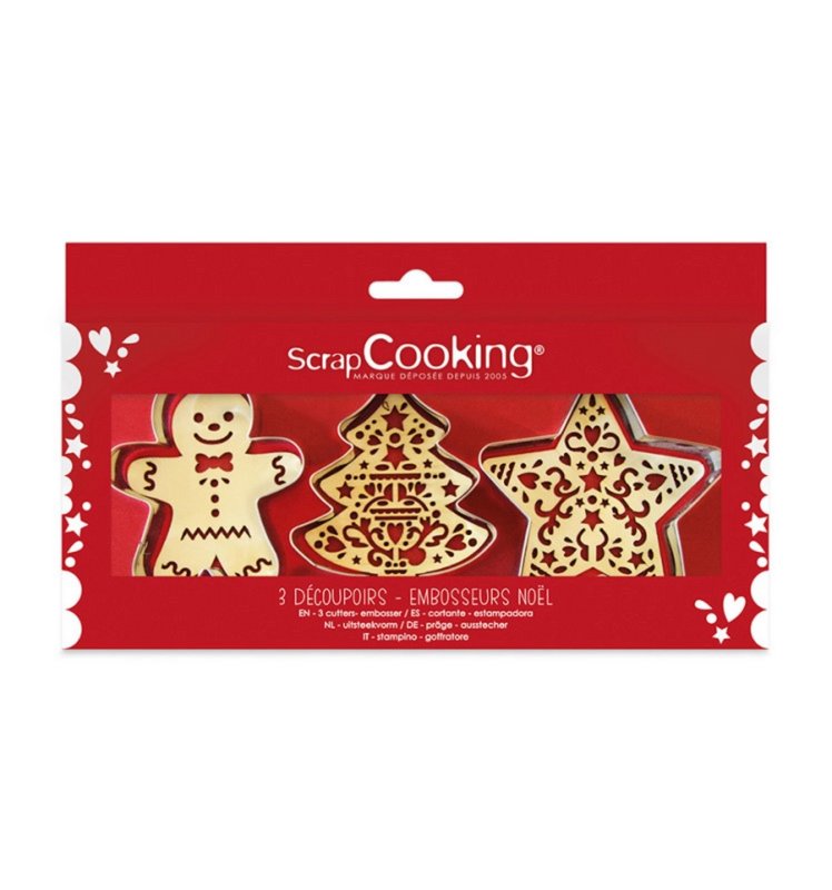 Scrap Cooking Ausstecher und Präger Weihnachten 