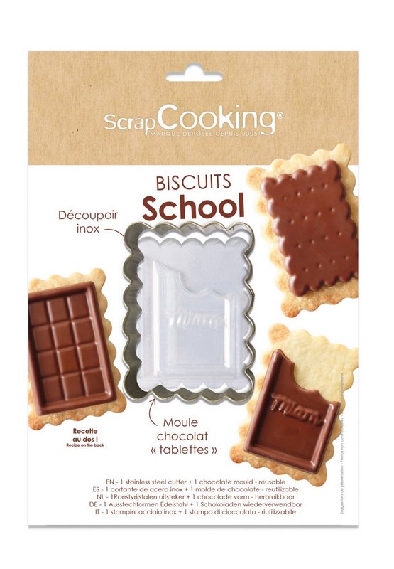 Scrap Cooking Ausstecher für Schokoladen Biskuits 