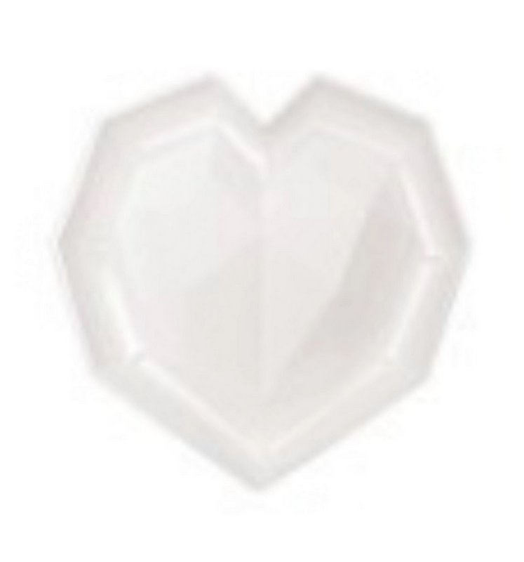 Scrap Cooking Silikonform Diamant Herz 
